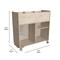 Flash Furniture Bright Beginnings Commercial Double Sided Space Saving Wooden Mobile Storage Cart with Clear Back, Locking Casters and 6 Storage Compartments, Natural MK-KE24268-GG - alternate 9
